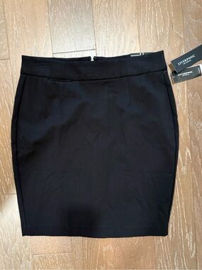 Liverpool Black Fitted Pencil Skirt Back Slit
